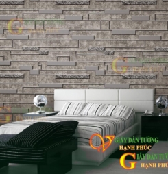 Mẫu giấy dán tường 3d giả đá đẹp